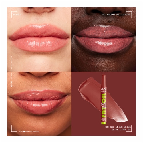 NYX Professional Makeup Fat Oil Slick Click Lip Balm 04 Going Viral Perspective: back