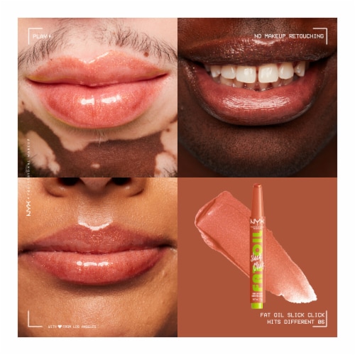 NYX Professional Makeup Fat Oil Slick Click Lip Balm 06 Hits Different Perspective: back