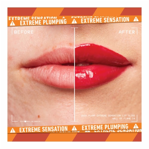 NYX Professional Makeup Duck Plump Lip Gloss 14 Hall Of Flame Perspective: back