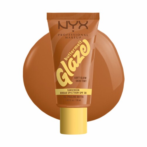 NYX Professional Makeup Buttermelt Glaze Soft Glow Skin Tint with SPF 30 06 Praline Butta Perspective: back