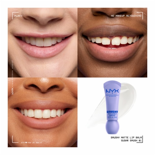 NYX Professional Makeup Smushy Lip Balm Matte Finish 01 Sugar Smush Perspective: back