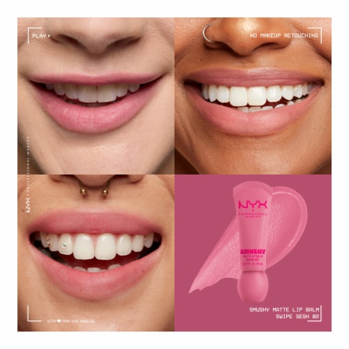 NYX Professional Makeup Smushy Lip Balm Matte Finish 02 Swipe Sesh Perspective: back