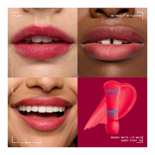 NYX Professional Makeup Smushy Lip Balm Matte Finish 10 Sassy Stuff Perspective: back