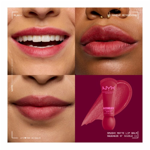 NYX Professional Makeup Smushy Lip Balm Matte Finish 11 Squeeze N' Sizzle Perspective: back