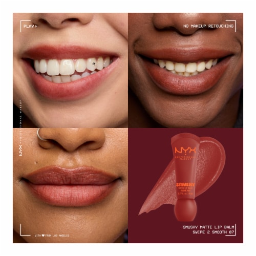 NYX Professional Makeup Smushy Lip Balm Matte Finish 07 Swipe 2 Smooth Perspective: back