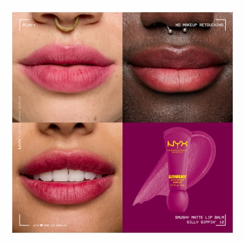 NYX Professional Makeup Smushy Lip Balm Matte Finish 12 Silly Sippin' Perspective: back