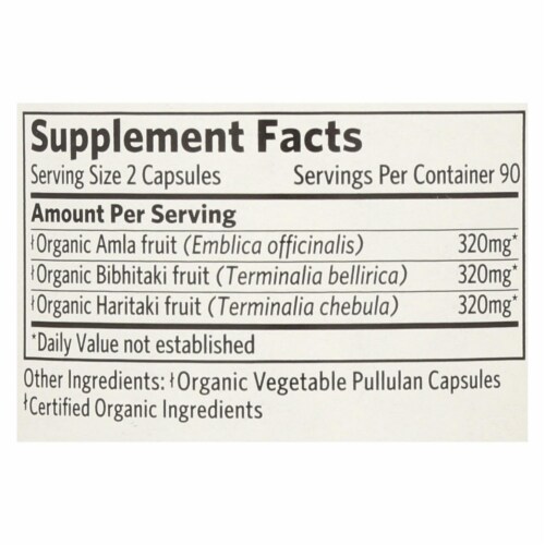Organic India Triphala, Digestion & Colon Cleanse Perspective: back