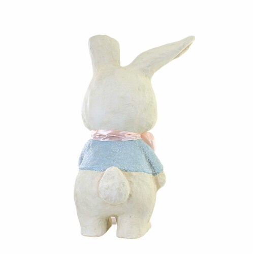 Easter Sweet Bunny Paper Mache Paper Basket Eggs Tj8645 Perspective: back