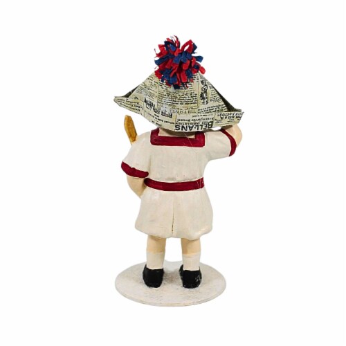 Patriotic I Pledge Allegiance Boy Polyresin Saturday Evevning Post Cp9176 Perspective: back