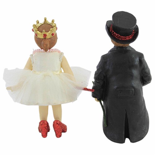 Valentine's Day Valentine Kiss Set/2 Polyresin Romance Bride Groom Td9002 Perspective: back