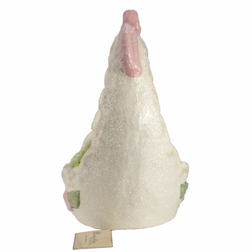 Easter Easter Basket Medium Paper Glittered Grass Tj9496 Perspective: back