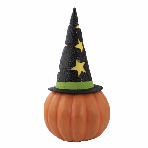 Halloween Retro Pumpkin Witch Container Vintage Halloween Translucent Tl0244 Perspective: back