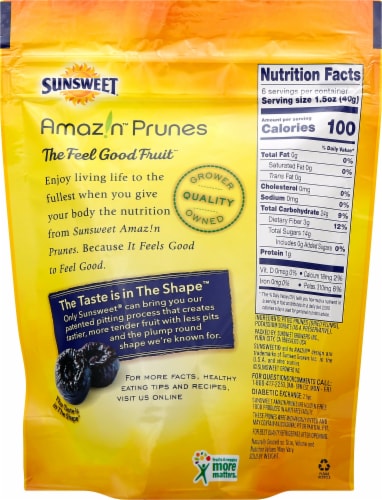 Sunsweet® Bite Size Plums Perspective: back