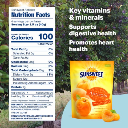Sunsweet Medter Apricots Perspective: back