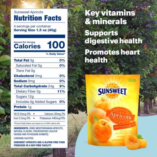 Sunsweet Medter Apricots Perspective: back