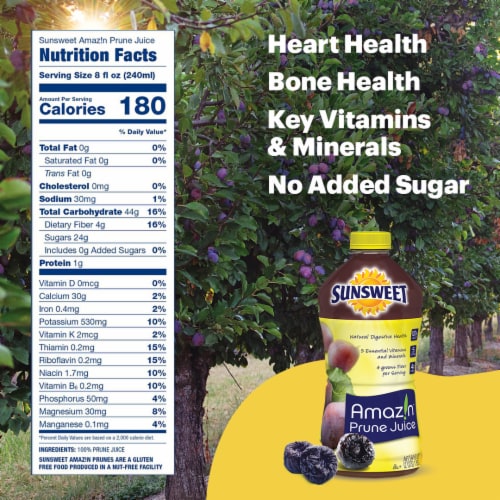 Sunsweet® Amaz!n® Prune Juice Perspective: back