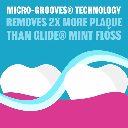 Reach Waxed Dental Floss, Effective Plaque Removal, Wide Cleaning Surface, Unflavored, 1 Pack Perspective: back
