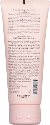 The Face Shop Clean Beauty Foaming Cleanser Rice Water Bright Perspective: back