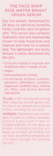 The Face Shop Rice Water Bright Vegan Serum Perspective: back