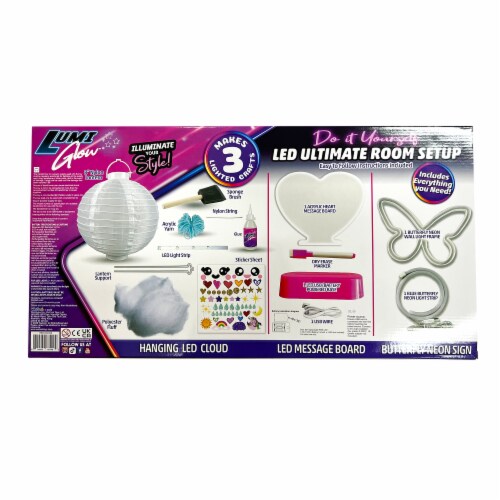LumiGlow DIY LED Ultimate Room Set Up Kit Perspective: back