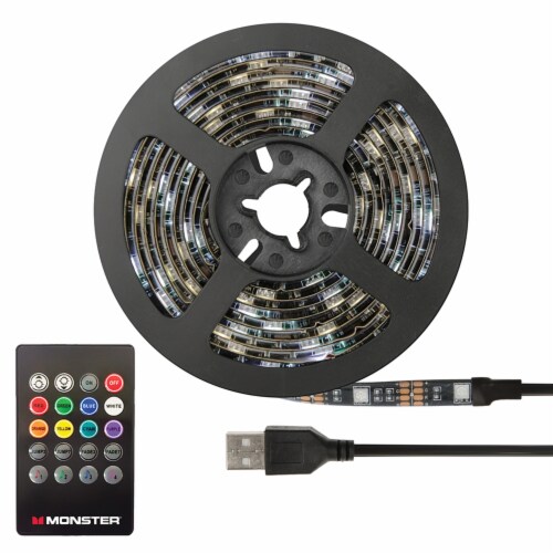 Monster® Sound Reactive LED Light Strip Perspective: back