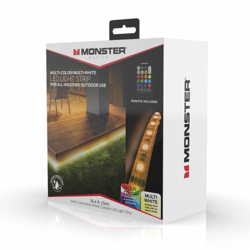 16.4' Outdoor Multi-Color LED light strip Perspective: back