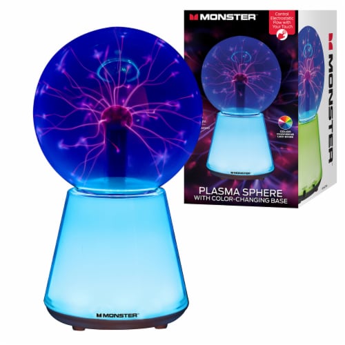 Monster™ Plasma Sphere With Color Changing Base Perspective: back