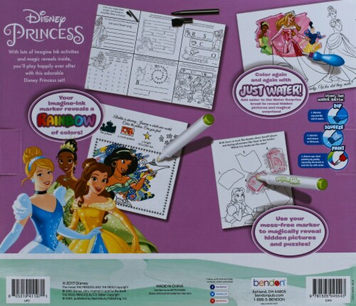 Disney Princess Imagine Ink 4-in-1 Activity Set Perspective: back