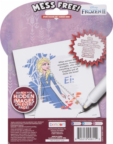 ImagineInk Frozen II Magic Ink Pictures Coloring Book Perspective: back