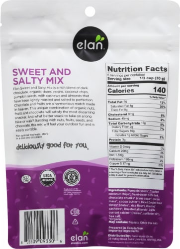 Elan® Organic Sweet & Salty Mix Perspective: back