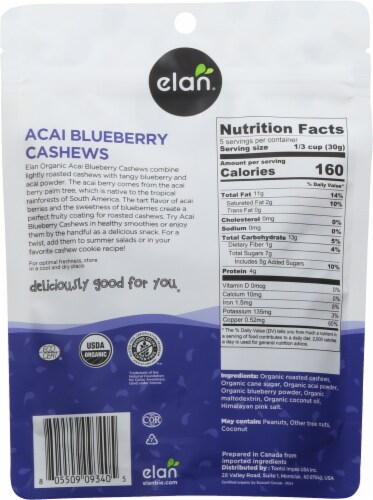 Elan® Organic Acai Blueberry Cashew Perspective: back