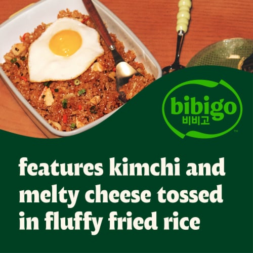 Bibigo Frozen Kimchi Cheese Fried Rice Perspective: back