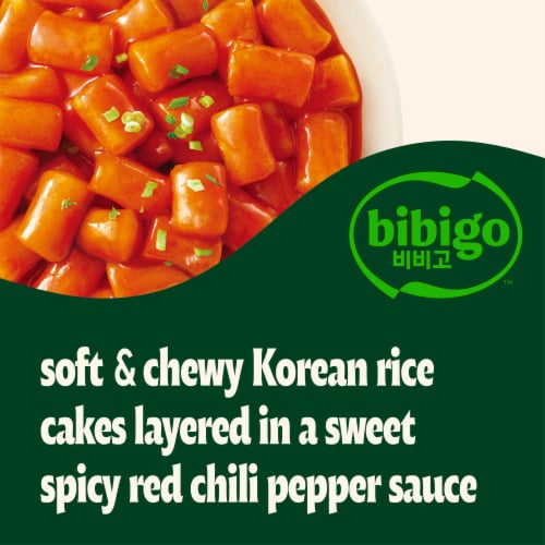 Bibigo Frozen Tteokbokki Rice Cakes with Sweet & Spicy Sauce Perspective: back