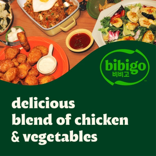 Bibigo Mini Wontons Pork & Vegetable Dumplings Perspective: back
