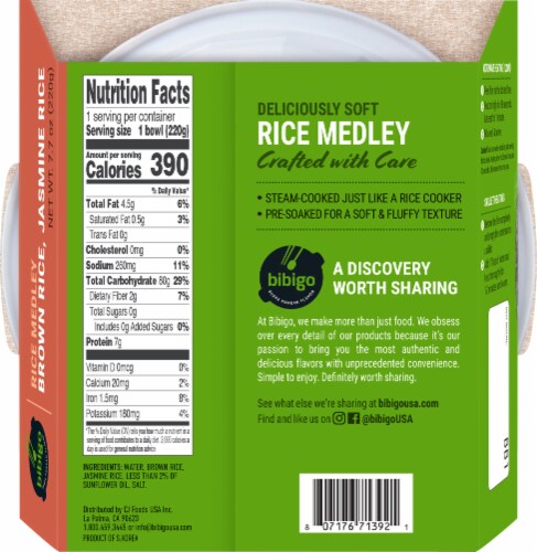 Bibigo Brown & Jasmine Rice Perspective: back