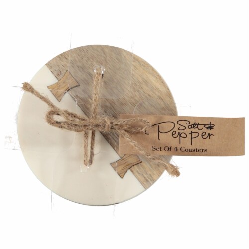 Resin Coasters Set of 4 in Ivory