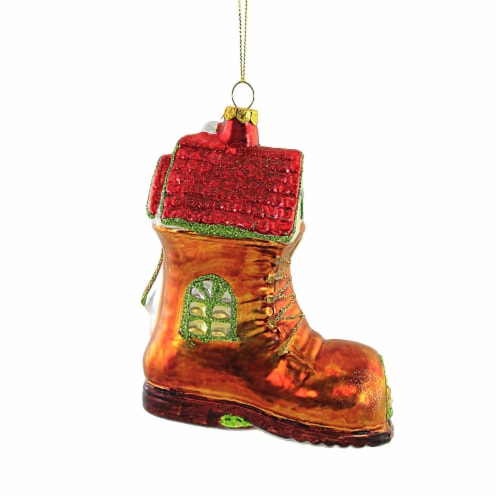 Holiday Ornament Old Lady In The Shoe Nursery Rhyme Too Many Children 7981094 Perspective: back