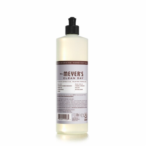 Mrs. Meyer's Clean Day Lavender Liquid Dish Soap Perspective: back