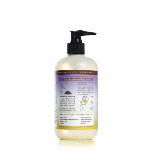 Mrs. Meyer's Clean Day Hand Soap, Compassion Flower, Made Without Parabens or Phthalates Perspective: back