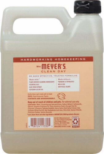 Mrs. Meyer's Clean Day Oat Blossom Hand Soap Refill Perspective: back
