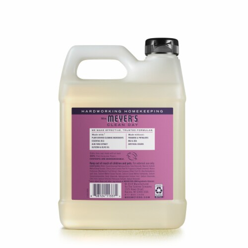 Mrs. Meyer's Clean Day Plum Berry Hand Soap Refill Perspective: back