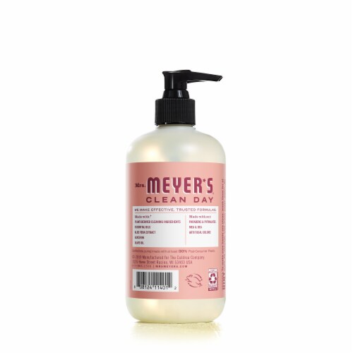 MRS MEYERS CLEAN DAY Liquid Hand Soap Rose Perspective: back