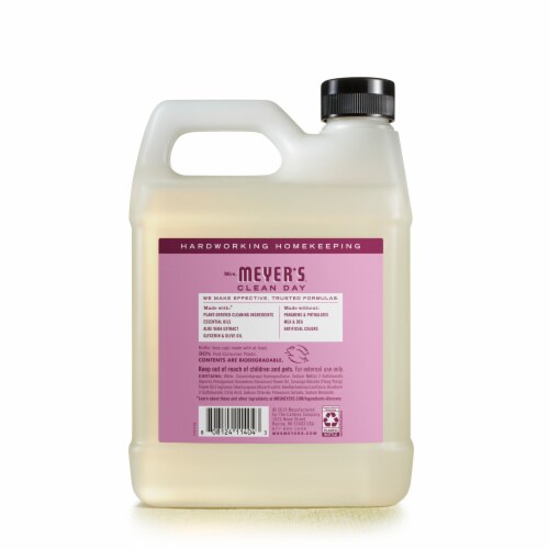 Mrs. Meyer's Clean Day Peony Hand Soap Refill Perspective: back