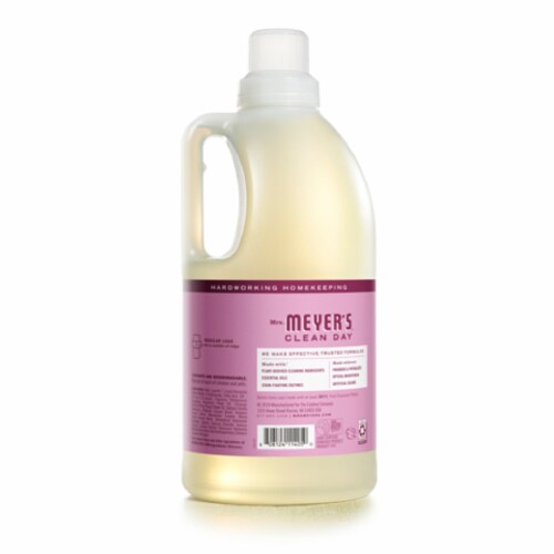 Mrs. Meyers® 64 oz Clean Day Peony Scent Laundry Detergent Liquid, Pack of 6 Perspective: back