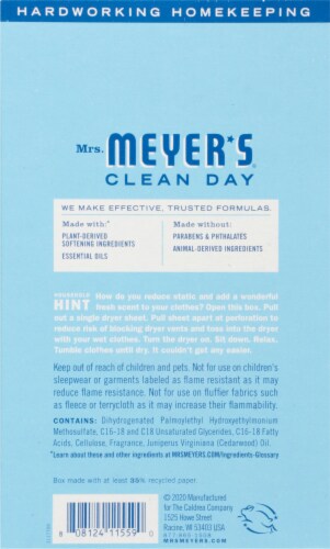 Mrs. Meyer's Clean Day Rain Water Scented Liquid Laundry Detergent Perspective: back