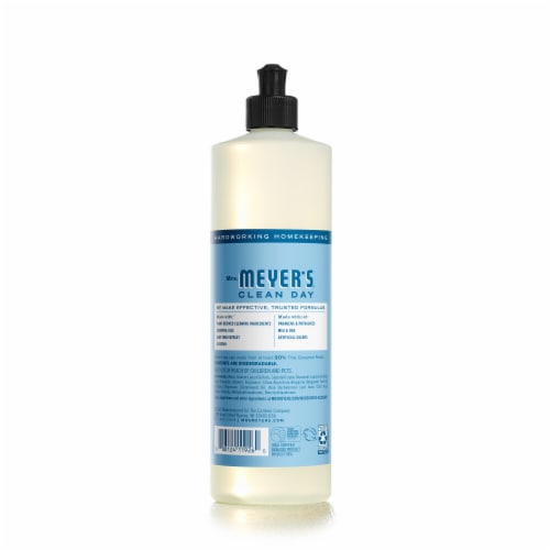 Mrs. Meyer's Clean Day Rain Water Liquid Dish Soap Perspective: back