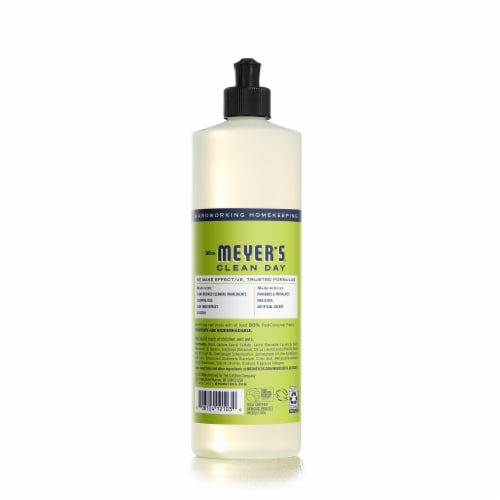 Mrs. Meyer's Clean Day Lemon Verbena Liquid Dish Soap Perspective: back