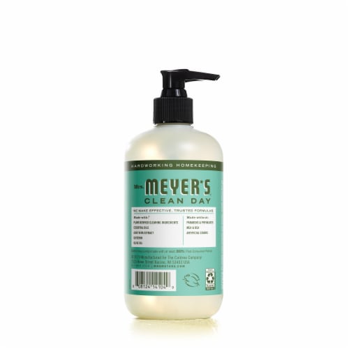 Mrs. Meyer's Clean Day Basil Scent Liquid Hand Soap Perspective: back