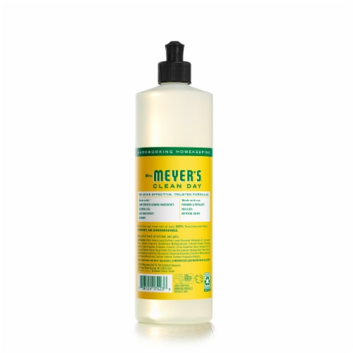 Mrs. Meyer's Clean Day Honeysuckle Liquid Dish Soap Perspective: back