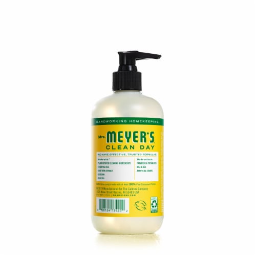 Mrs. Meyer's Clean Day Hand Soap, Honeysuckle, Made Without Parabens or Phthalates Perspective: back